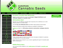 Tablet Screenshot of europeancannabisseeds.com